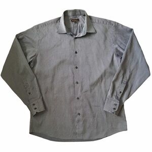 Ben Sherman Pin-Striped Blue White Button-Down Shirt